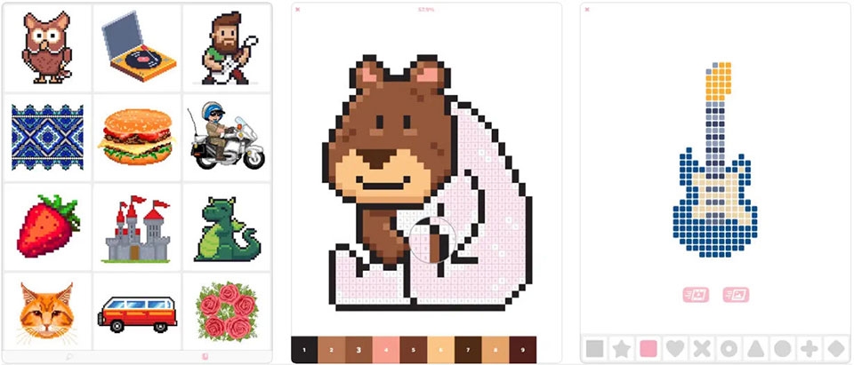 Pixel Art – Coloring Book