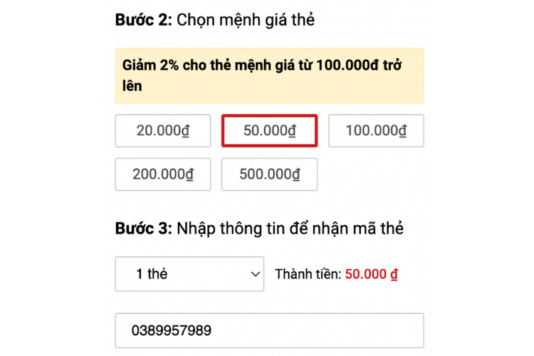 Cách mua thẻ Appota tại FPT Shop