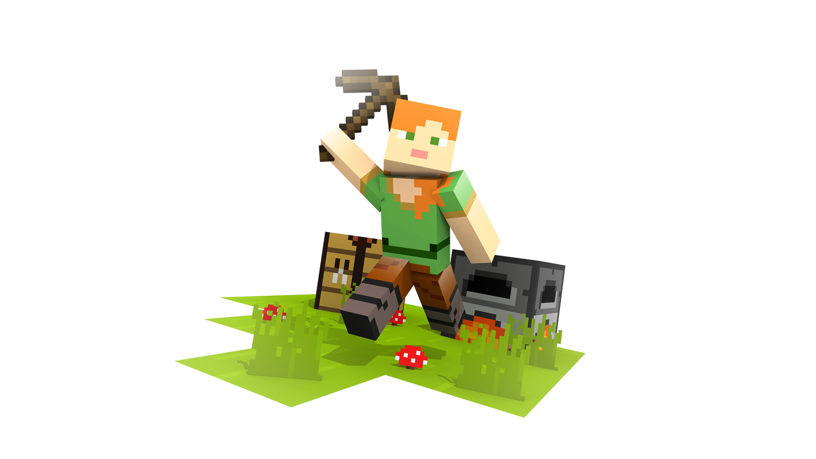 10+ hình nền gaming Minecraft “vuông vức”
