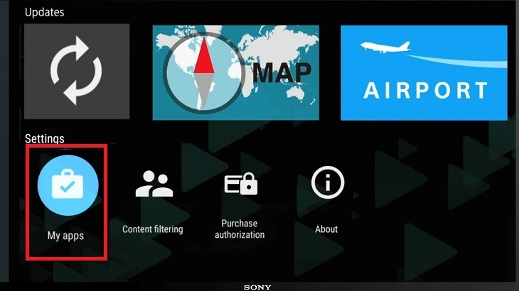 Cách cài đặt YouTube trên tivi Sony 3