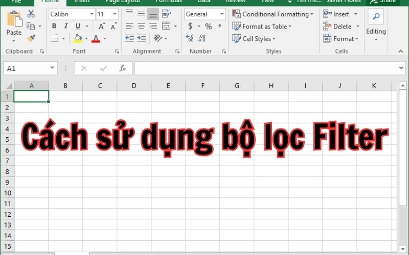 bộ lọc excel