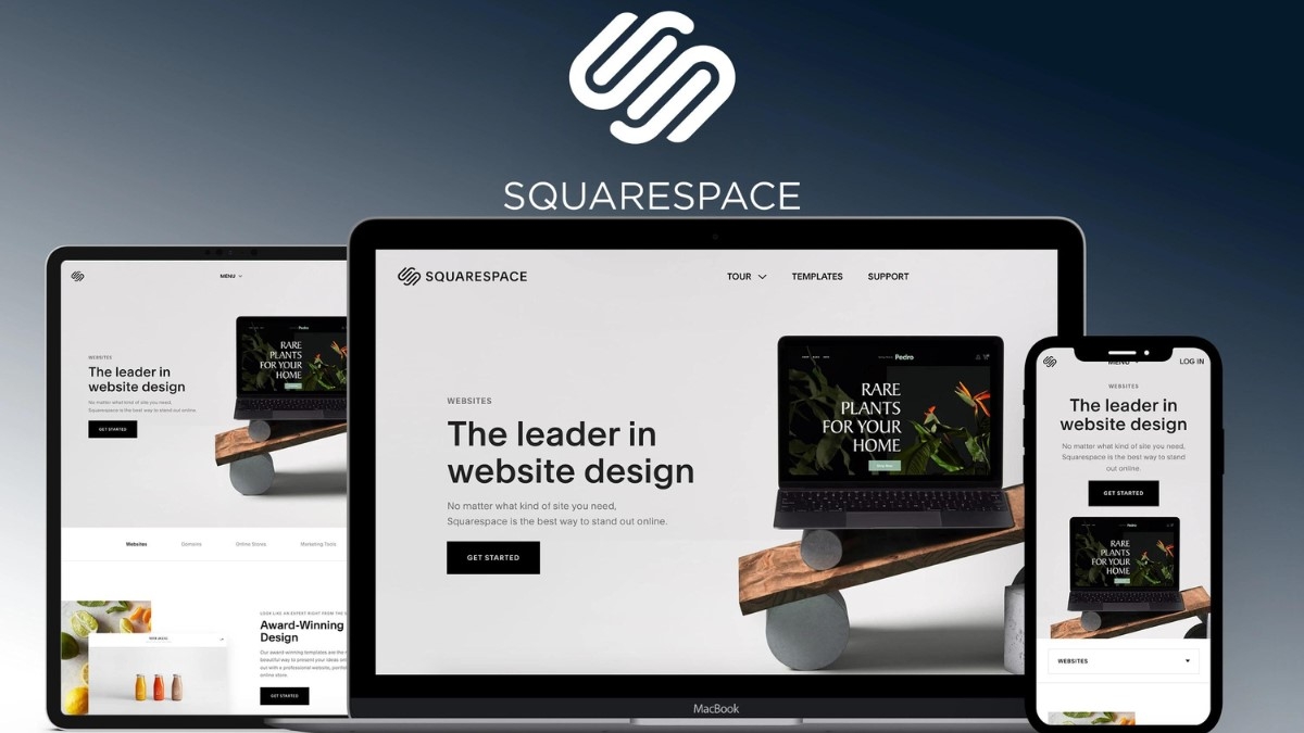 Phần mềm hỗ trợ tự thiết kế website Squarespace