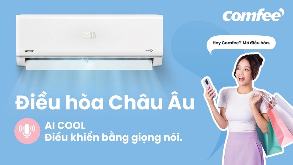 Điều hòa Comfee được trang bị tính năng điều khiển bằng giọng nói
