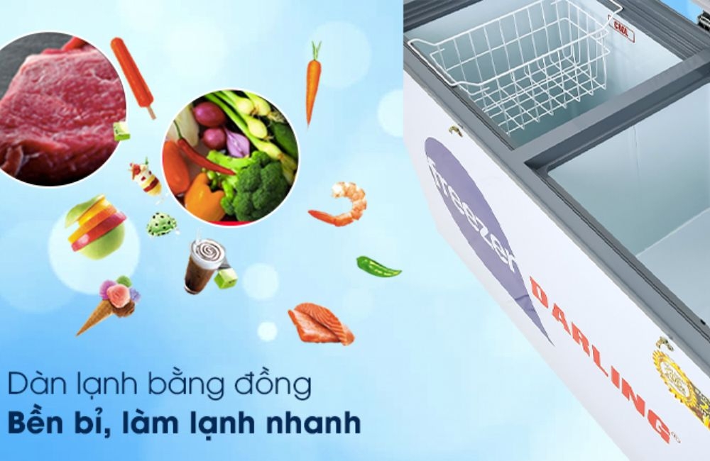 Darling sử dụng dàn lạnh làm bằng ống đồng