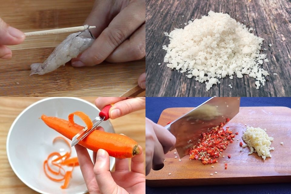 Sơ chế nguyên liệu kỹ lưỡng