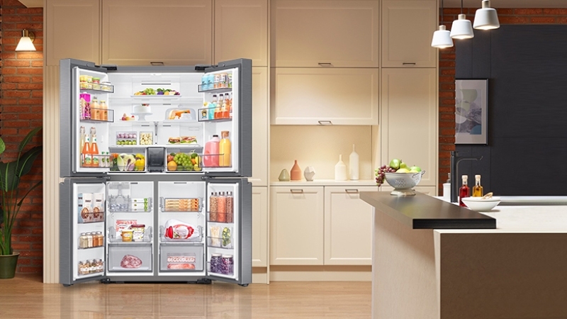 Kích thước tủ lạnh 4 cánh của Samsung