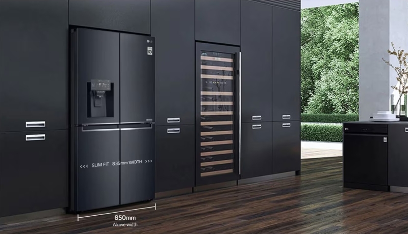 Kích thước tủ lạnh 4 cánh thương hiệu LG