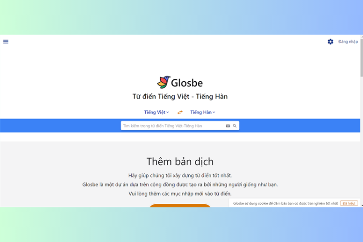 Glosbe - Từ điển tiếng Hàn online