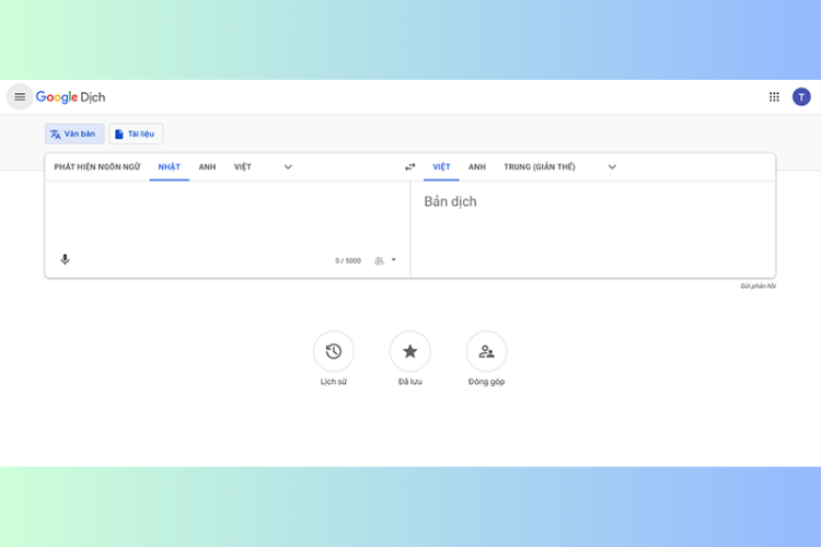 Google Dịch - website dịch tiếng Nhật phổ biến nhất