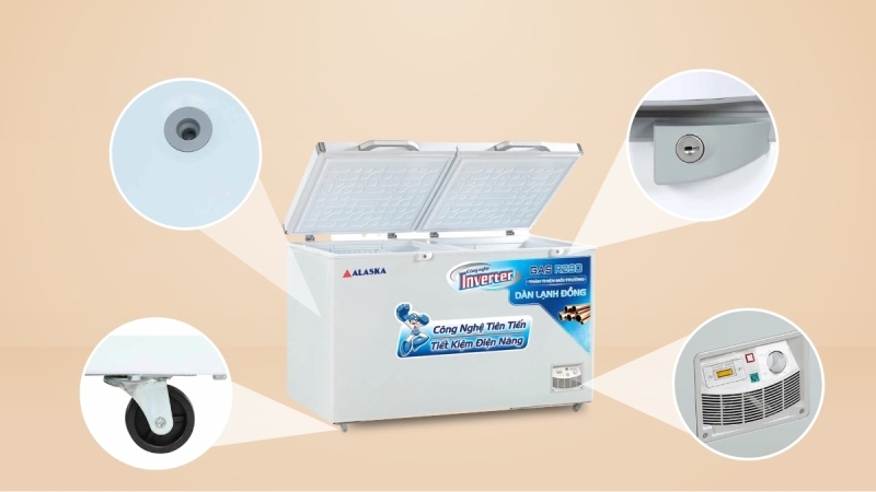 Cách vệ sinh tủ đông Alaska hình 1