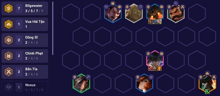 Đội hình bilgewater dtcl mùa 9.5 8