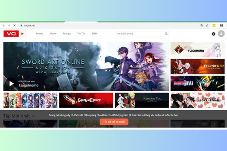 Vuighe.net - Xem phim Anime với giao diện thân thiện