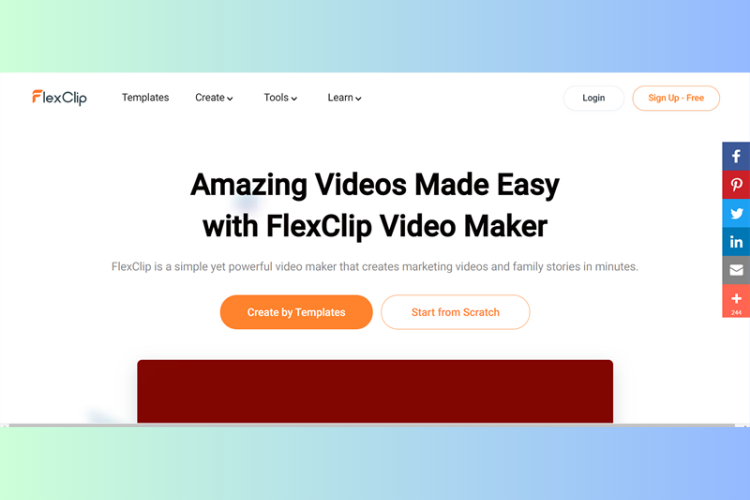 Flexclip.com - Nền tảng lọc tạp âm online hiệu quả nhất