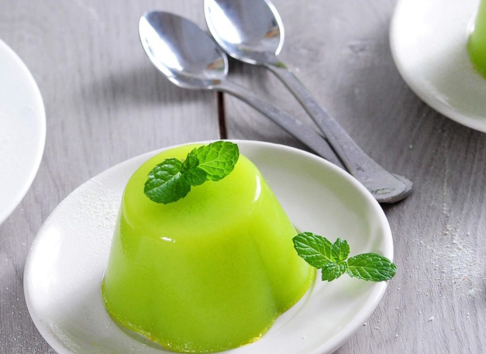 Pudding dưa lưới