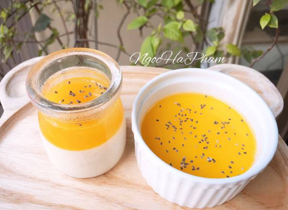 Pudding cam mật ong
