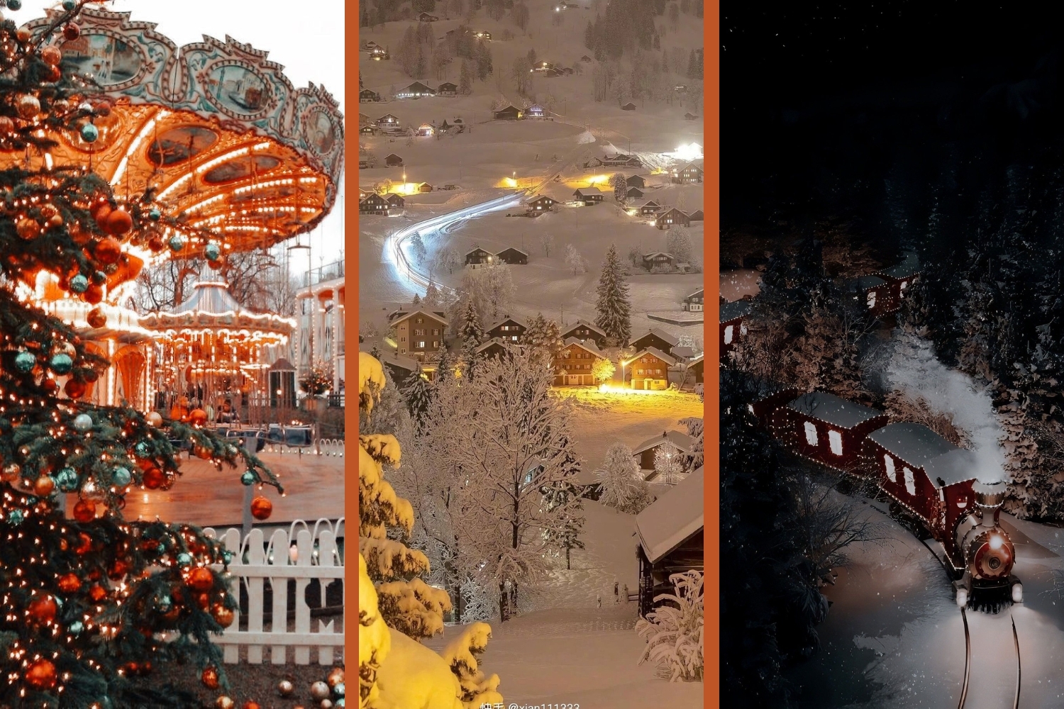 Hình nền Giáng Sinh phong cảnh cho điện thoại