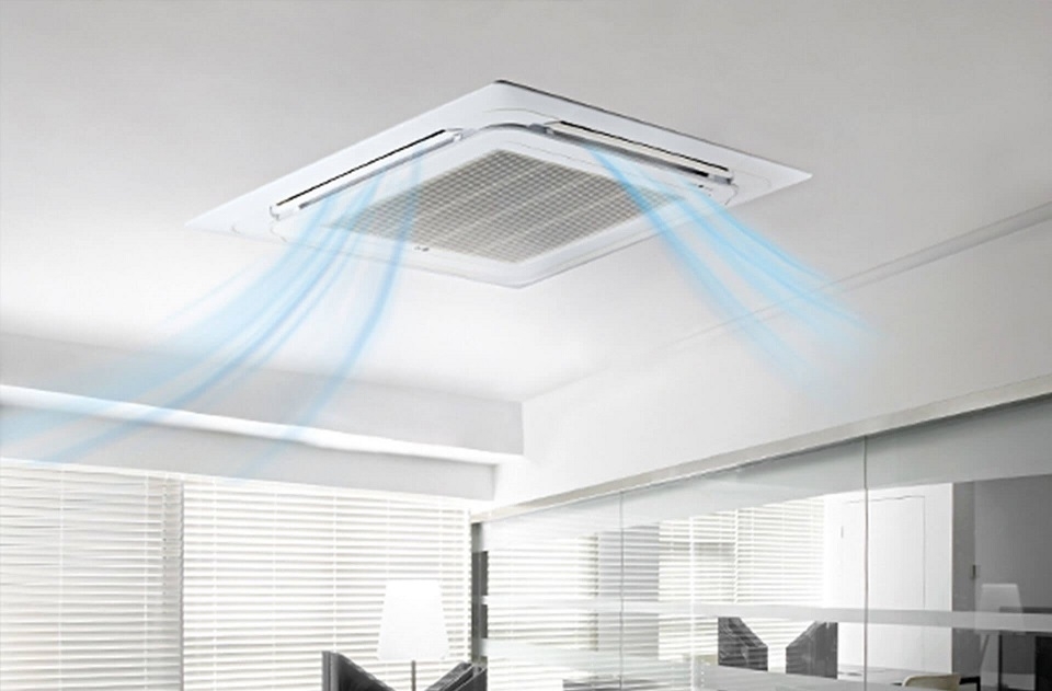 Điều hòa âm trần được thiết kế chìm trong trần nhà