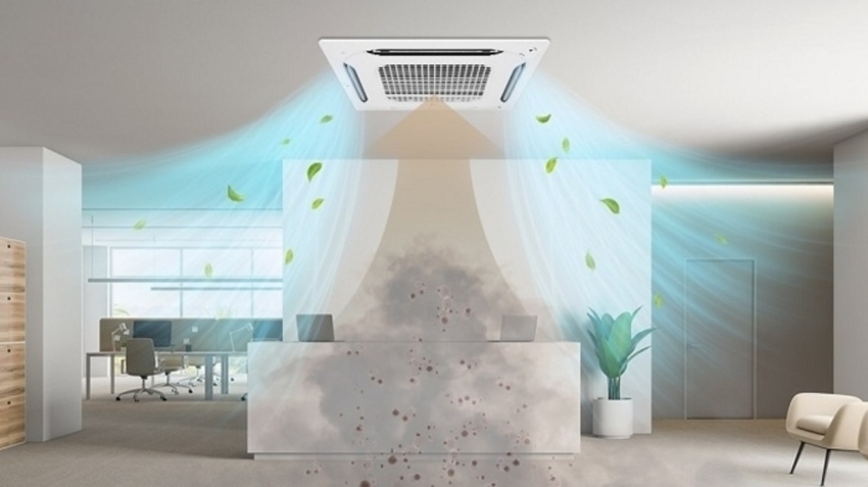 Điều hòa âm trần có tính thẩm mỹ cao và tiết kiện diện tích