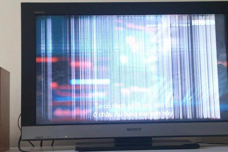 Tivi Sony bị sọc màn hình do nguyên nhân nào (hình 1)