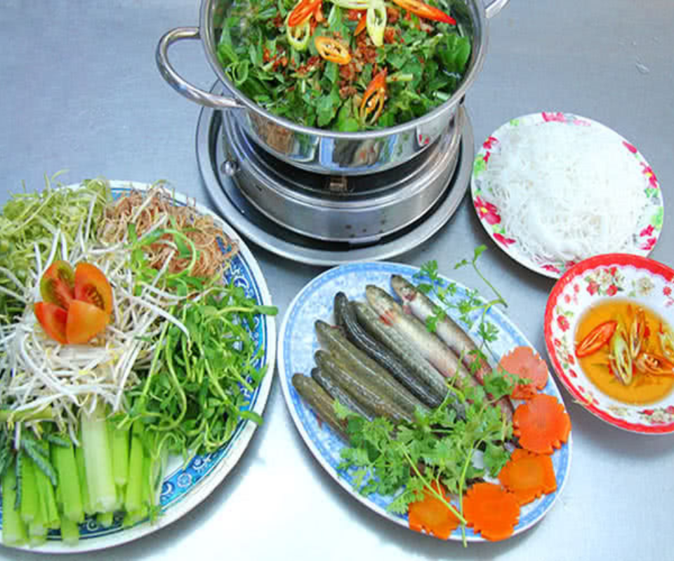 Nguyên liệu nấu lẩu cá kèo