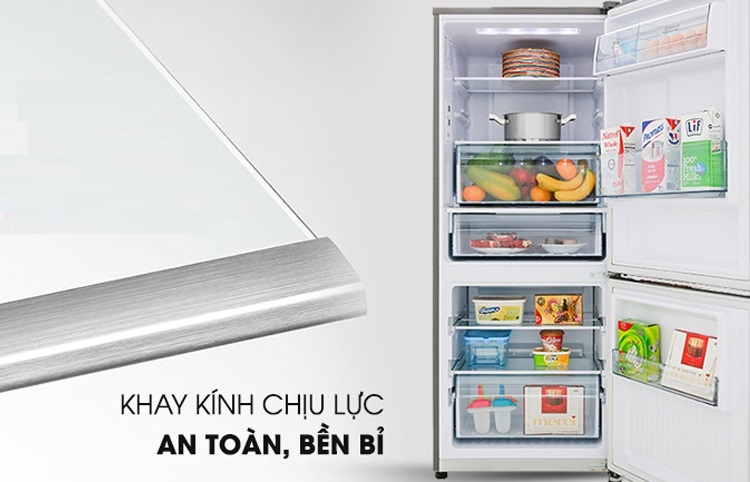 khay kính chịu lực trên tủ lạnh