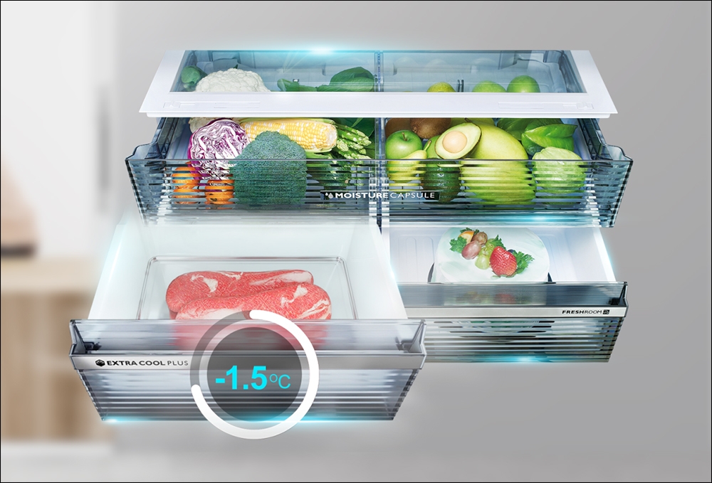 Có ngăn đông mềm Extra Cool Plus