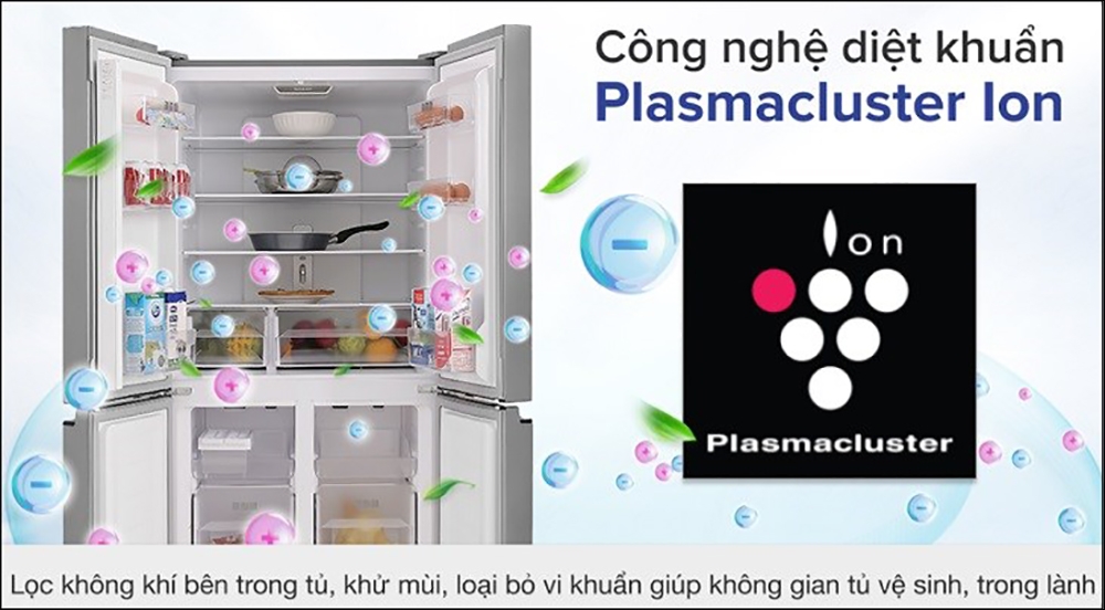 trang bị công nghệ kháng khuẩn, khử mùi Plasmacluster ion