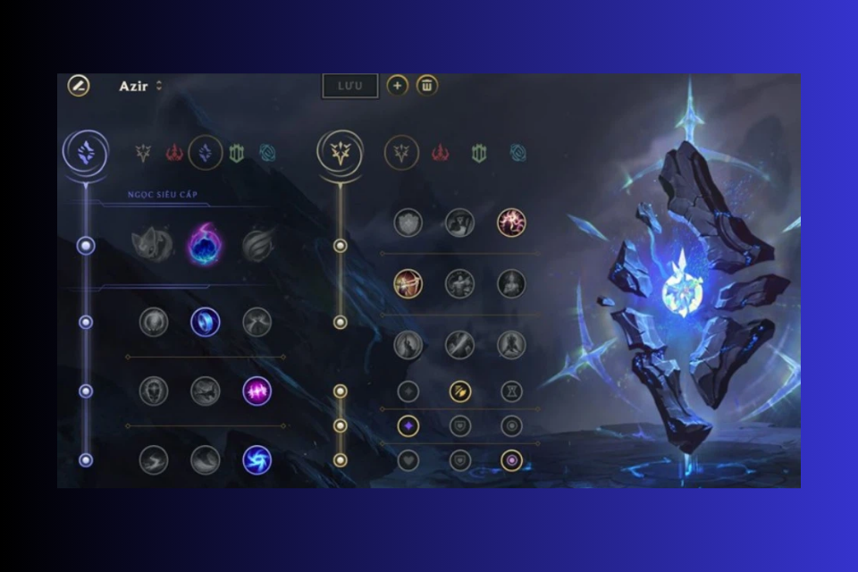 Bảng ngọc Azir - Thiên Thạch Bí Ẩn