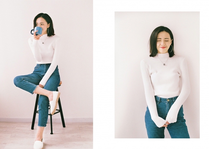 Tạo dáng với tường đẹp mắt