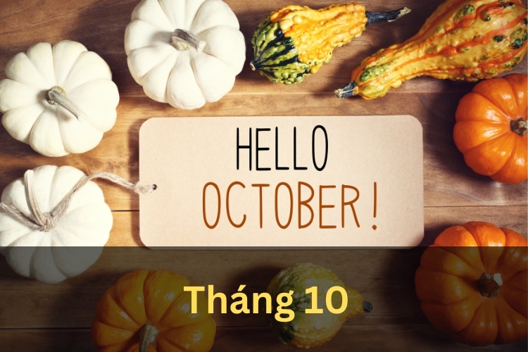 tháng 10 trong tiếng anh