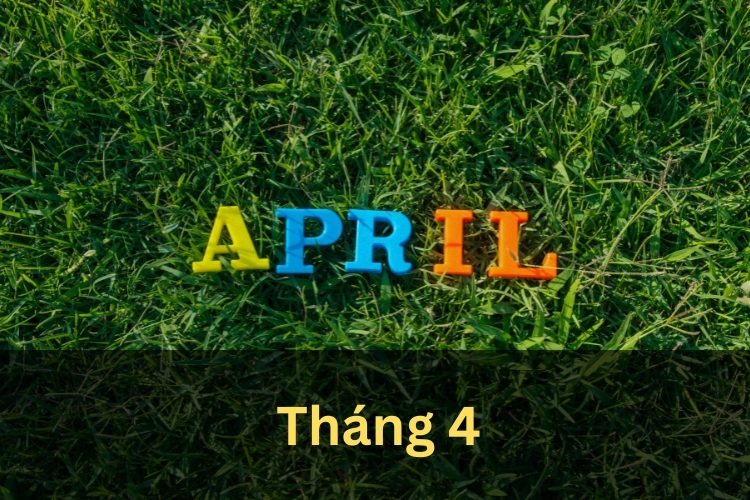 tháng 4 trong tiếng anh