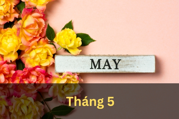 tháng 5 trong tiếng anh