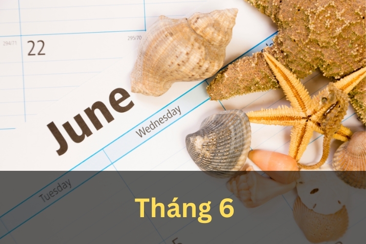 tháng 6 trong tiếng anh