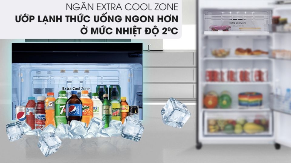 ngăn Extra Cool Zone ướp lạnh nhanh