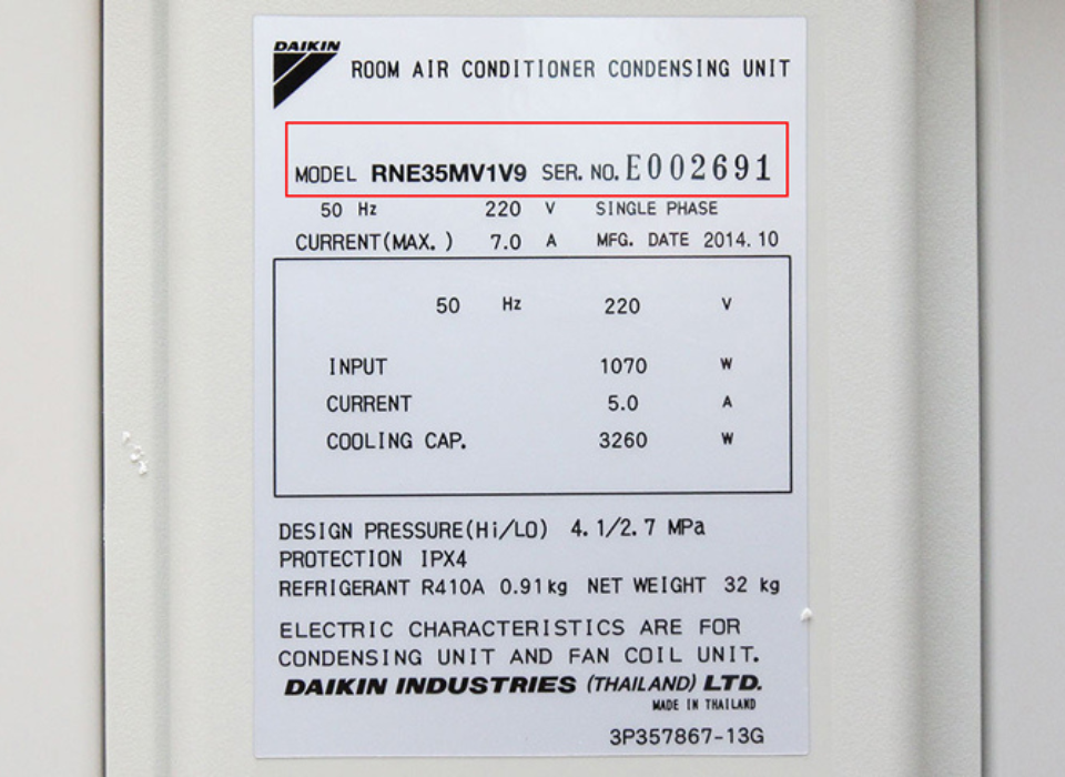 Kiểm tra model, đời máy