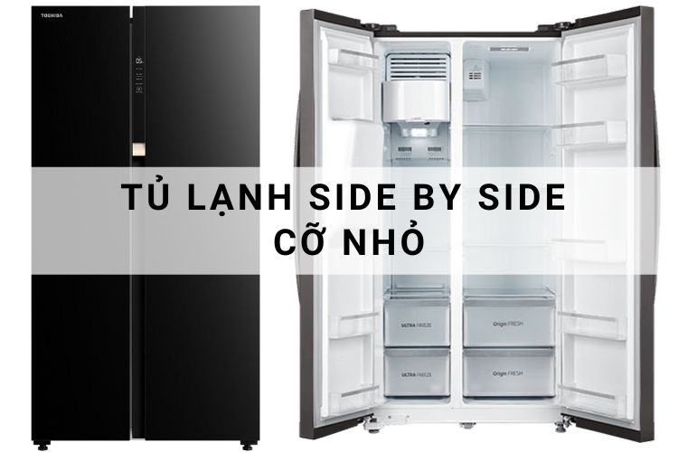 Tủ lạnh side by side cỡ nhỏ phù hợp với nhu nhu cầu nhiều gia đình