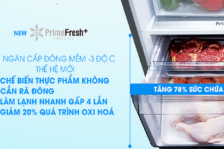 Ưu điểm tối ưu của công nghệ cấp đông mềm trên tủ lạnh Panasonic 2