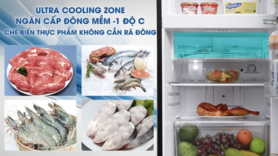 Ngăn cấp đông mềm Ultra Cooling Zone