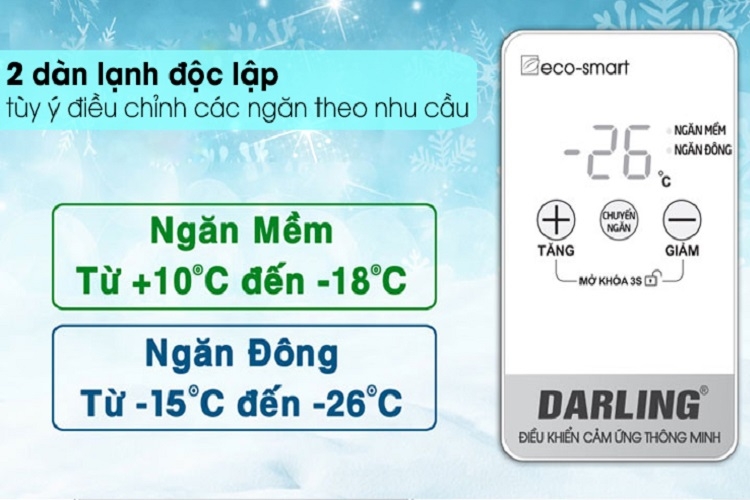 Công nghệ 2 dàn lạnh độc lập trên tủ đông Darling có tối ưu không? 1