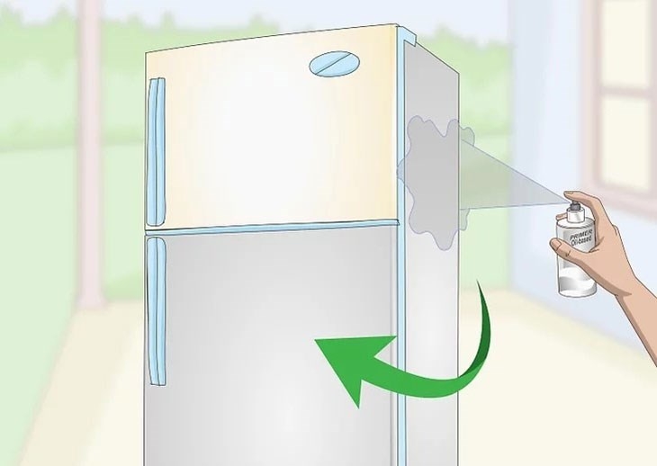 Cách sơn lại tủ lạnh như mới với sơn phun và sơn thường đơn giản ai cũng làm được 5