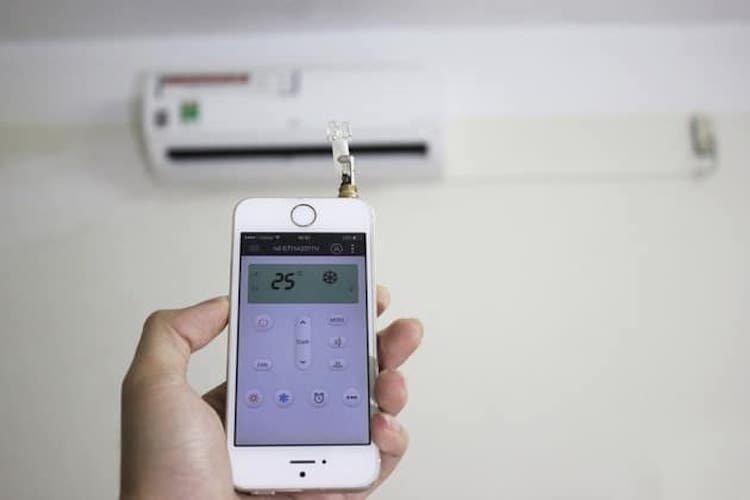 Bật điều hòa Nagakawa không cần điều khiển bằng các app trên điện thoại