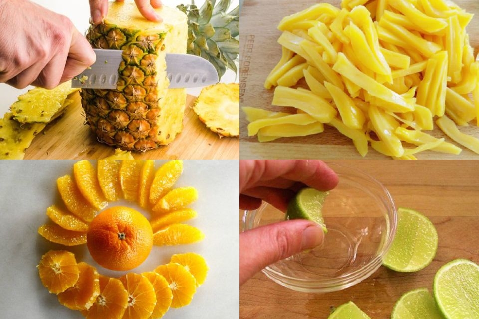 Sơ chế các loại trái cây