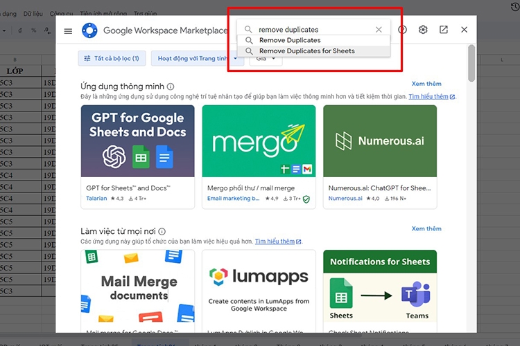 Cách lọc trùng trong Google Sheets (Hình 18)