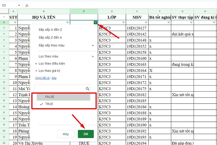 Cách lọc trùng trong Google Sheets (Hình 9)