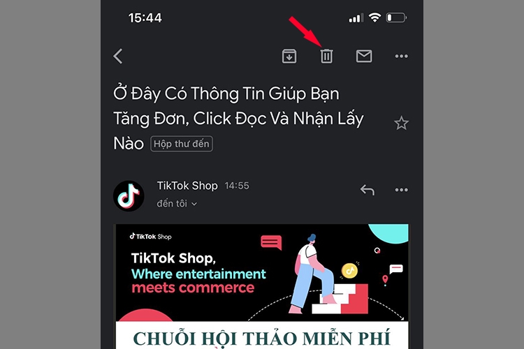 Cách xóa email trên điện thoại, máy tính (hình 1)