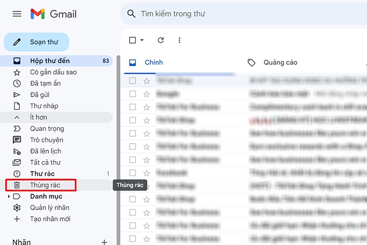 Cách xóa email trên điện thoại, máy tính (hình 13)