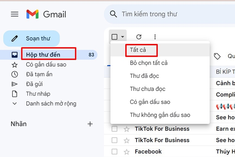Cách xóa email trên điện thoại, máy tính (hình 6)