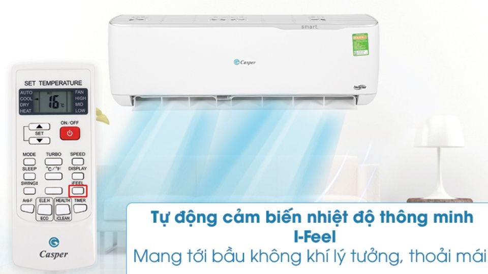 Cách sử dụng chế độ iFeel của điều hòa Casper