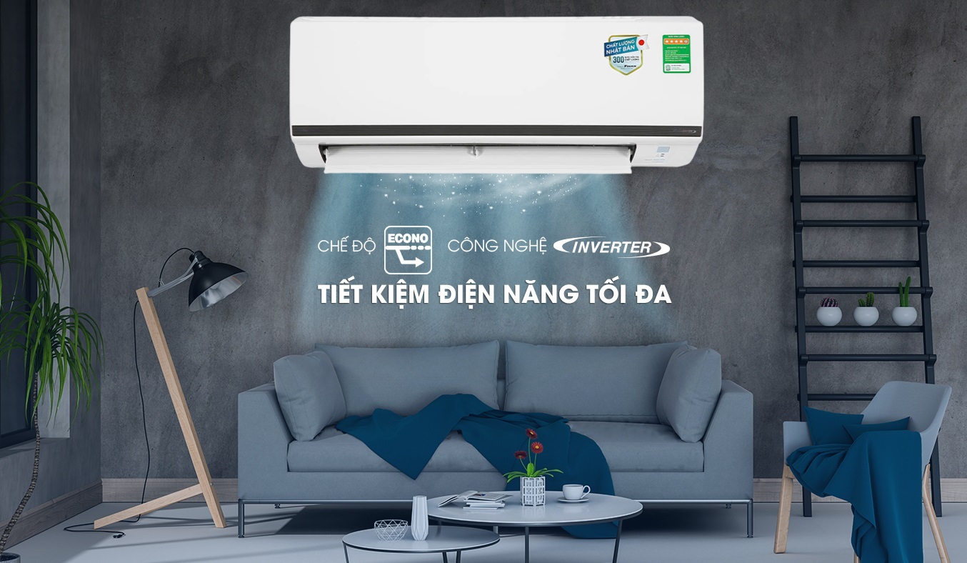 Ưu tiên chọn loại điều hòa có công nghệ tiết kiệm điệnv