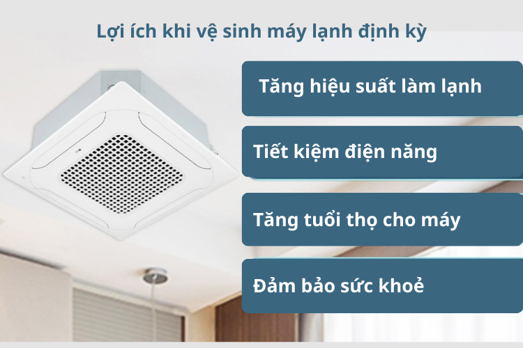 Vệ sinh máy lạnh âm trần định kỳ là rất cần thiết